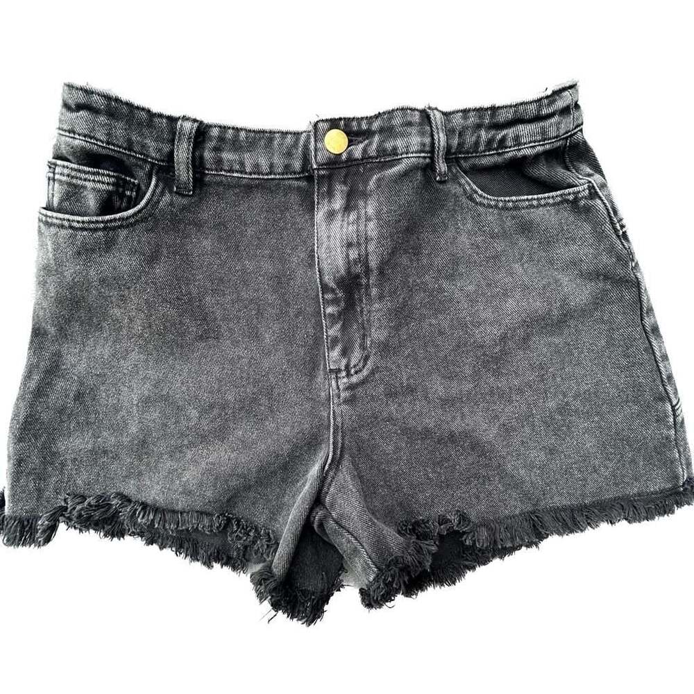 Entro Black Denim Distressed Shorts, Women’s Size L